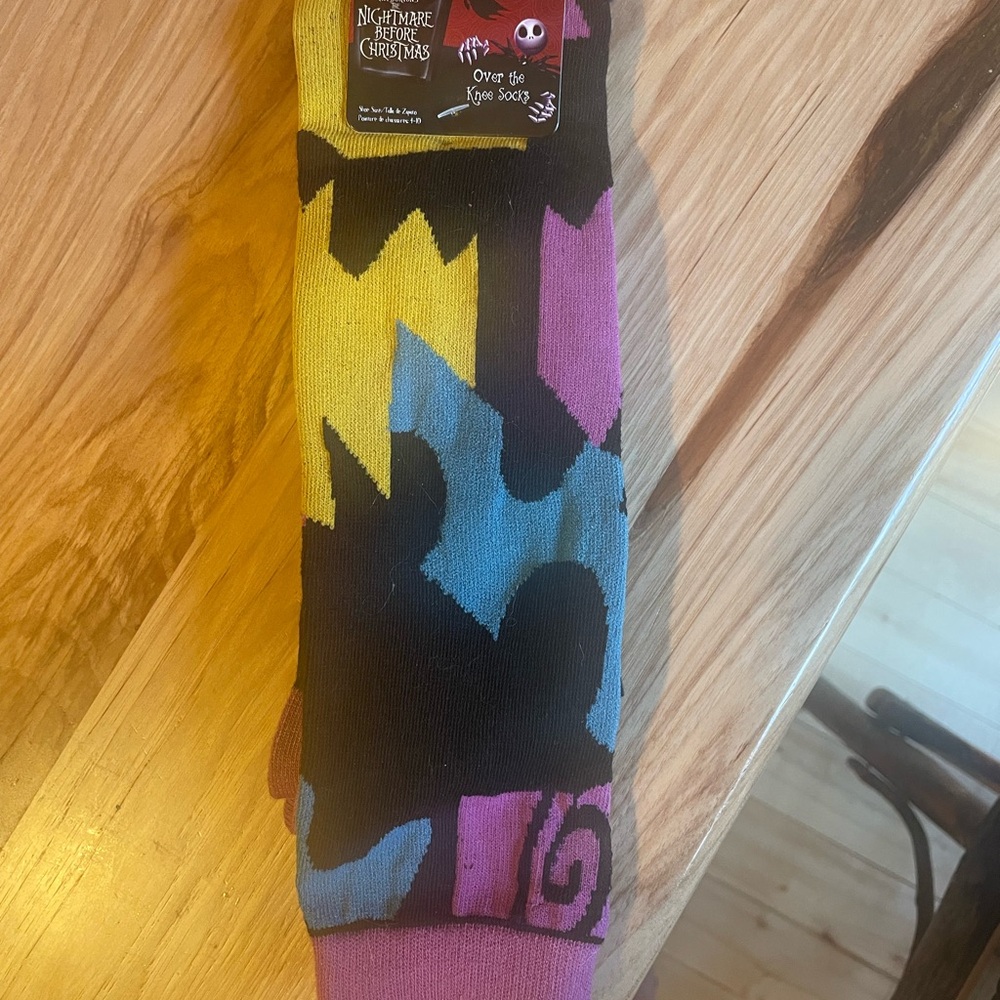 Nightmare Before Christmas Colorful over the knee Socks size 4-10